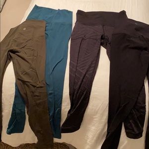 4 pair lululemon size 4 pant